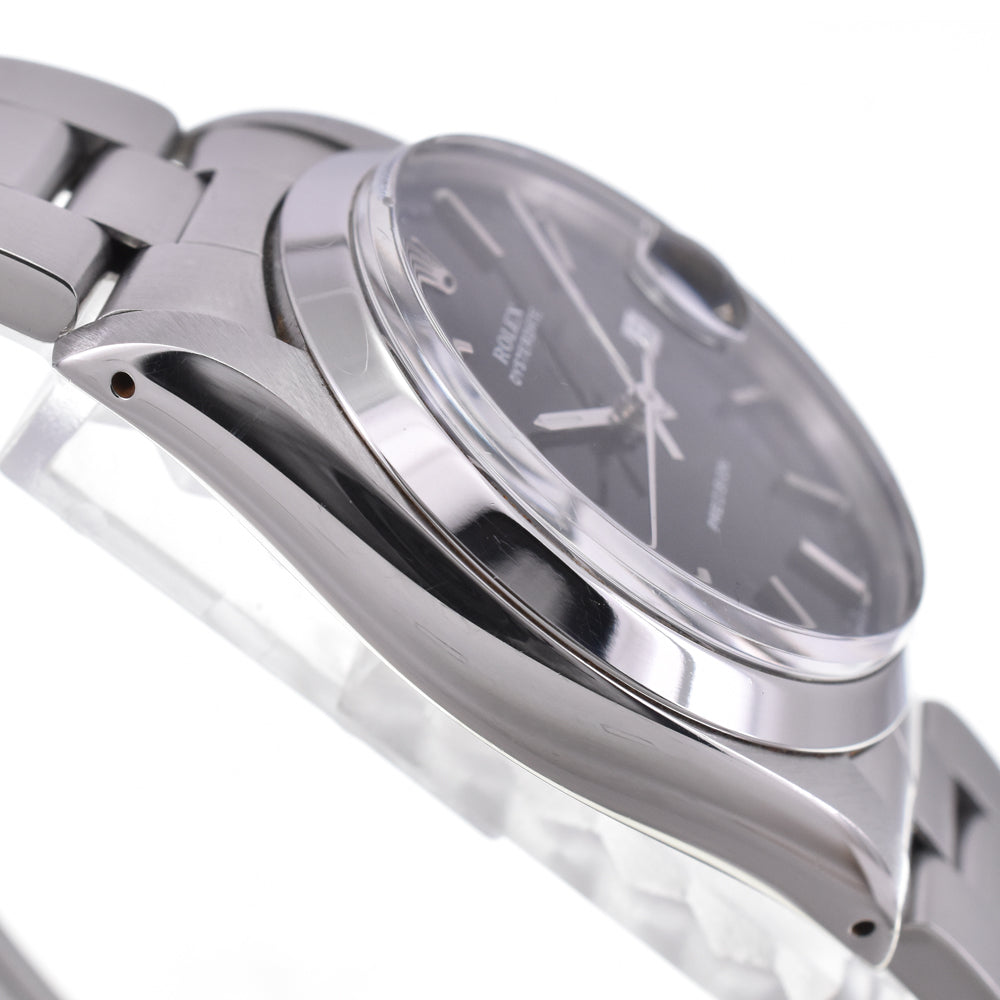 with paper ROLEX Oyster Date Precision 6694 vintage black Dial Hand Winding Men's
 Watch Y#146259
