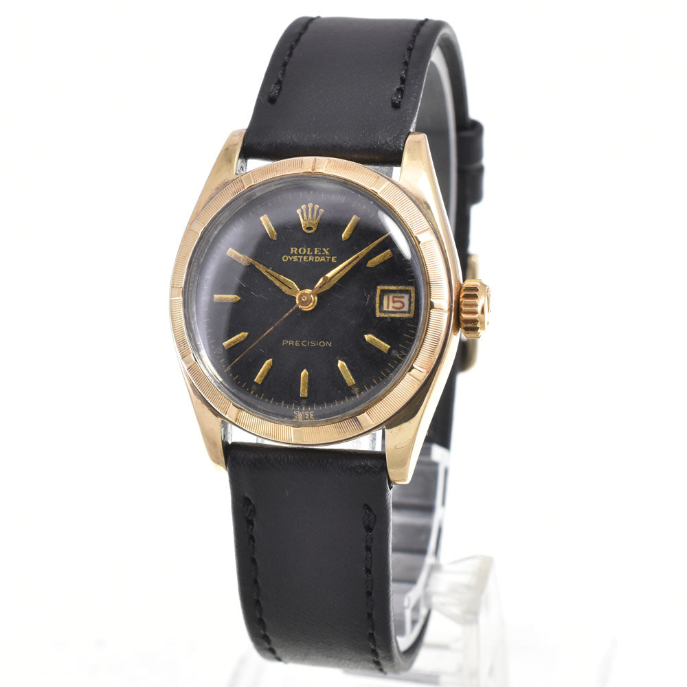 ROLEX Oyster Date 6020 vintage Date black Dial Hand Winding Unisex
 Watch Y#146266