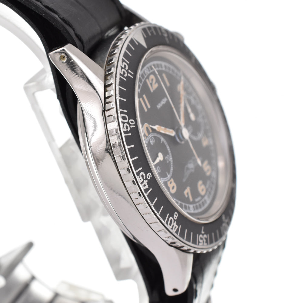 Nivada Grenchen 1837M8222 vintage black Dial Hand Winding Men's
 Watch Y#146268