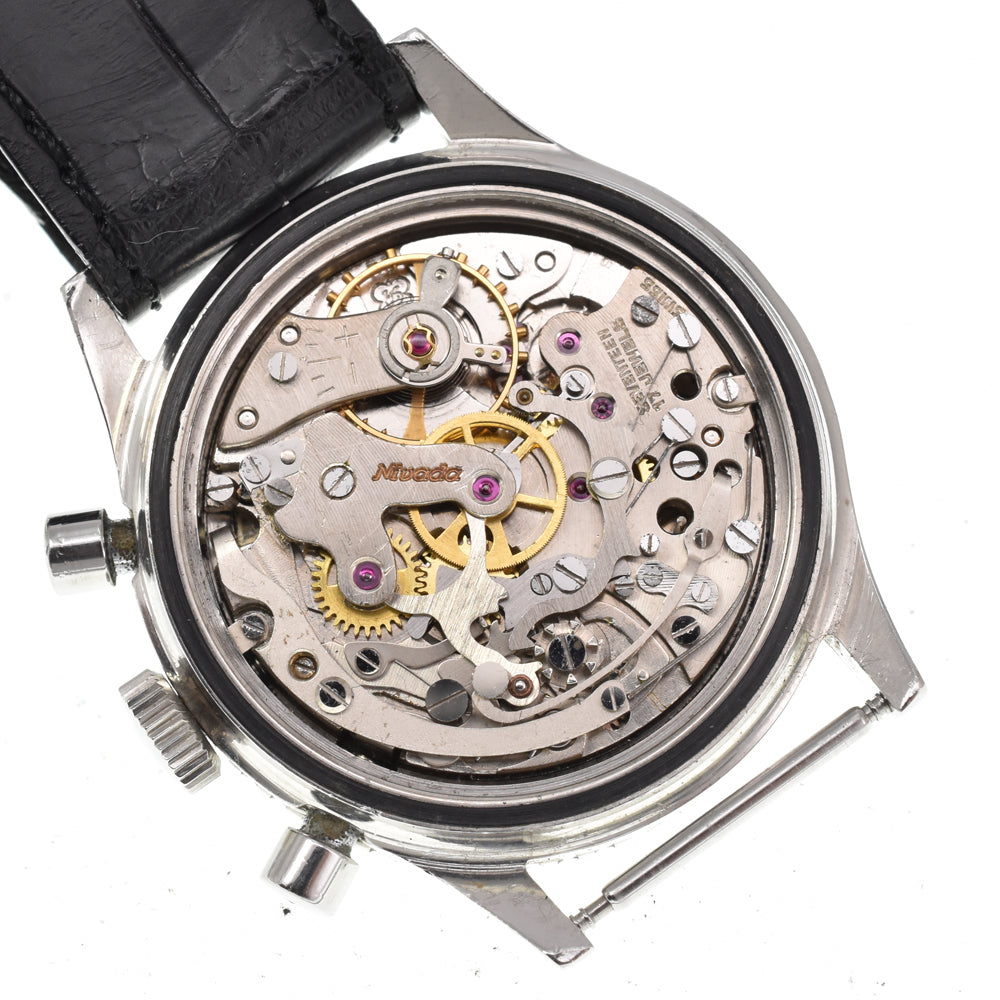 Nivada Grenchen 1837M8222 vintage black Dial Hand Winding Men's
 Watch Y#146268