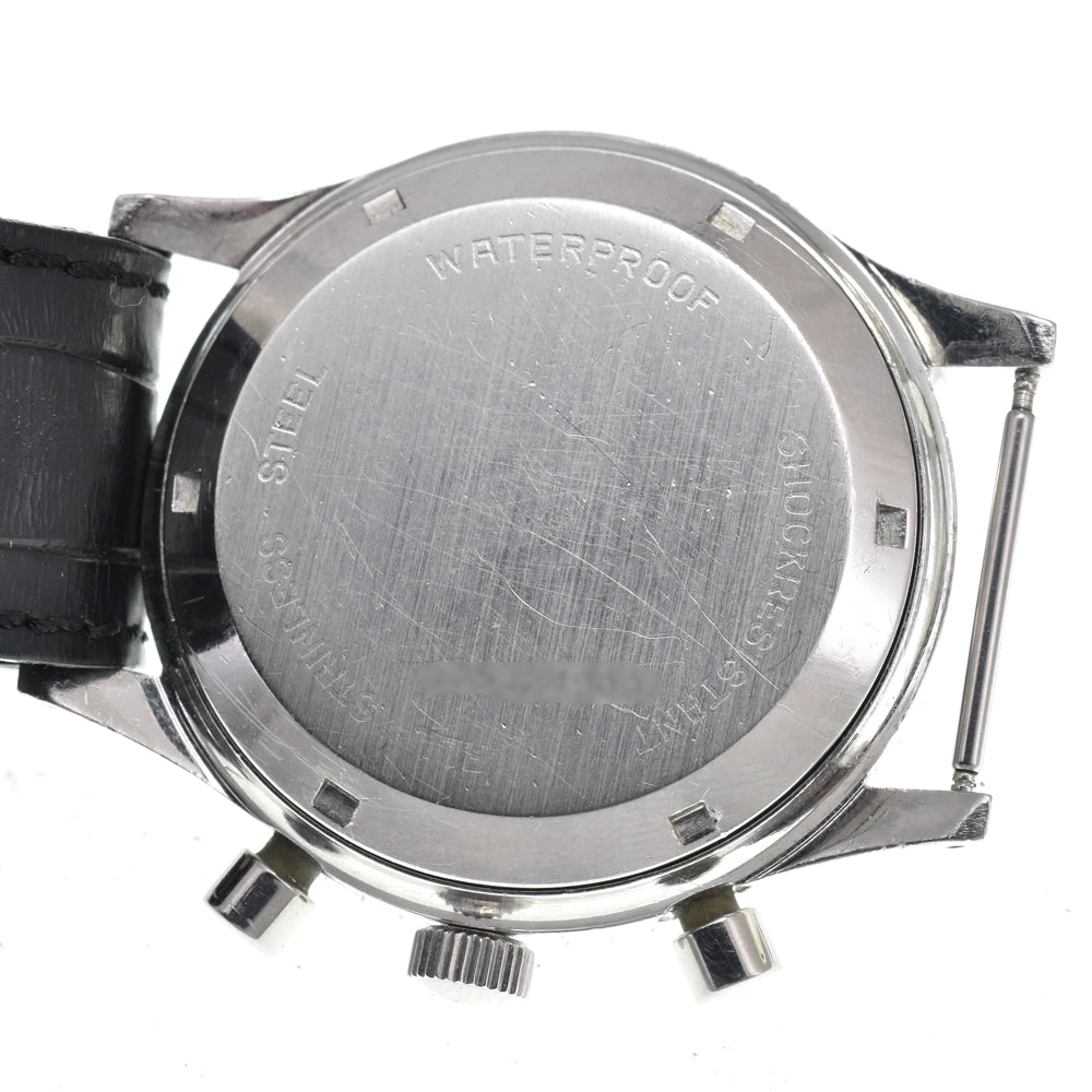 CROTON Chronomaster Aviator Sea Diver 9870 vintage Chronograph black Dial Hand Winding Men's
 Watch Y#146269