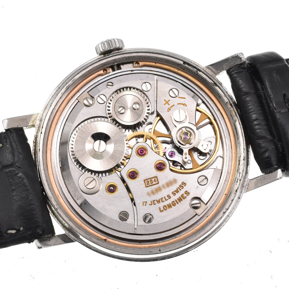 LONGINES vintage Cal.284 Silver Dial Hand Winding Men's
 Watch Y#146282