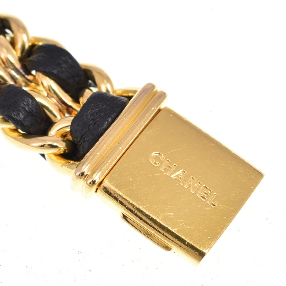 CHANEL Premiere H0001 Gold Plated / Leather black Dial Quartz Ladies
 Watch P#146289