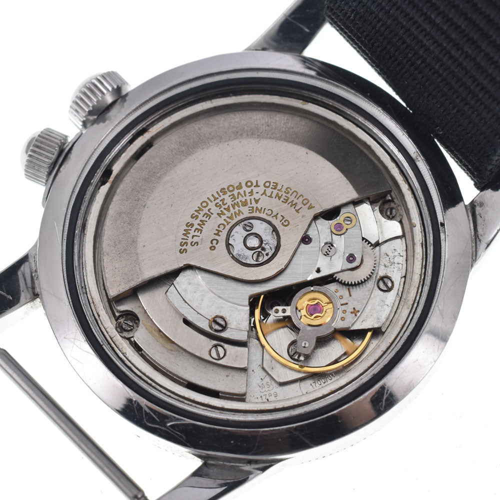 GLYCINE Airman vintage Cal.1789 Date black Dial Automatic Men's
 Watch Y#146294
