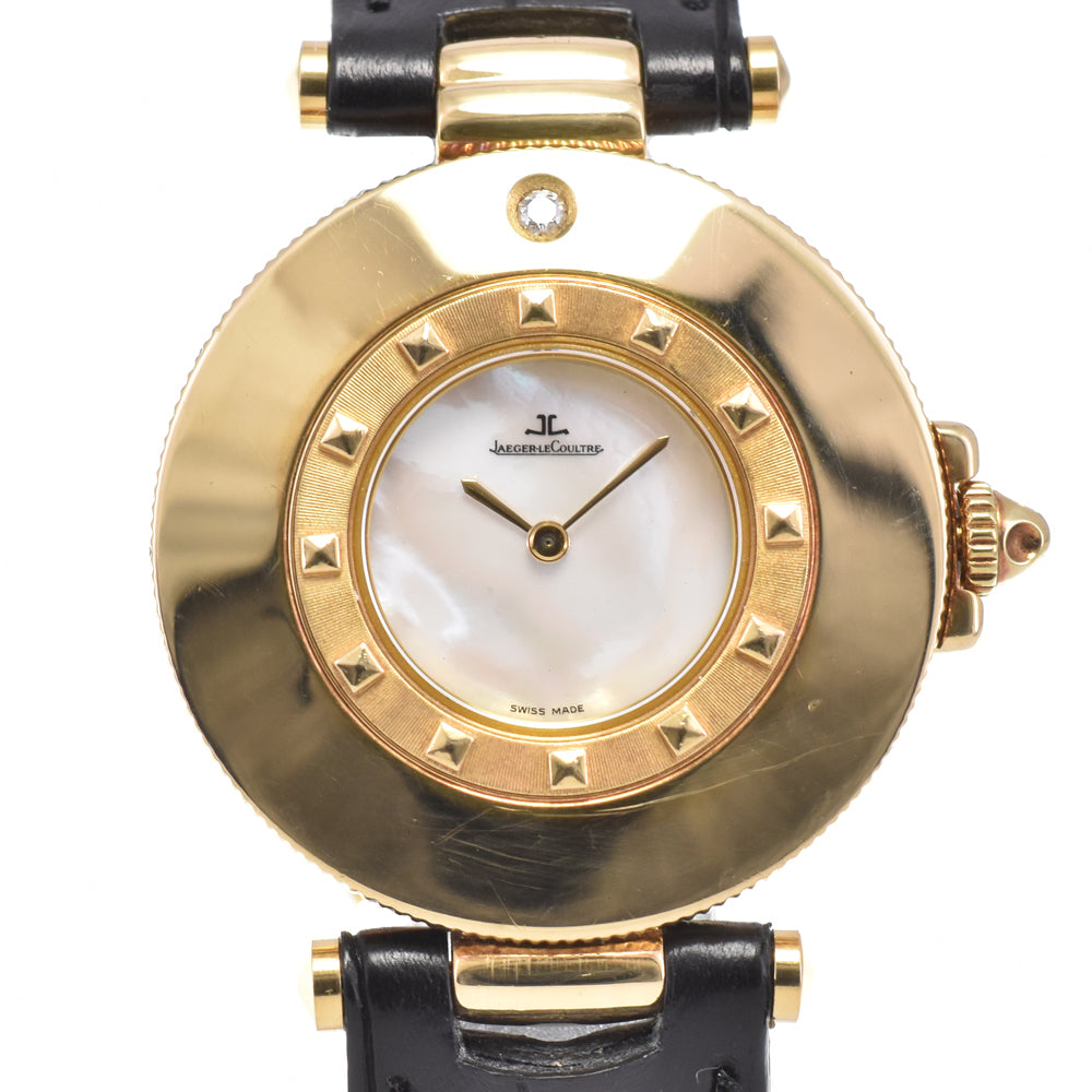 with paper JAEGER-LECOULTRE rendezvous 421.1.09 vintage 1P diamond White shell Dial Quartz Ladies
 Watch Y#146308
