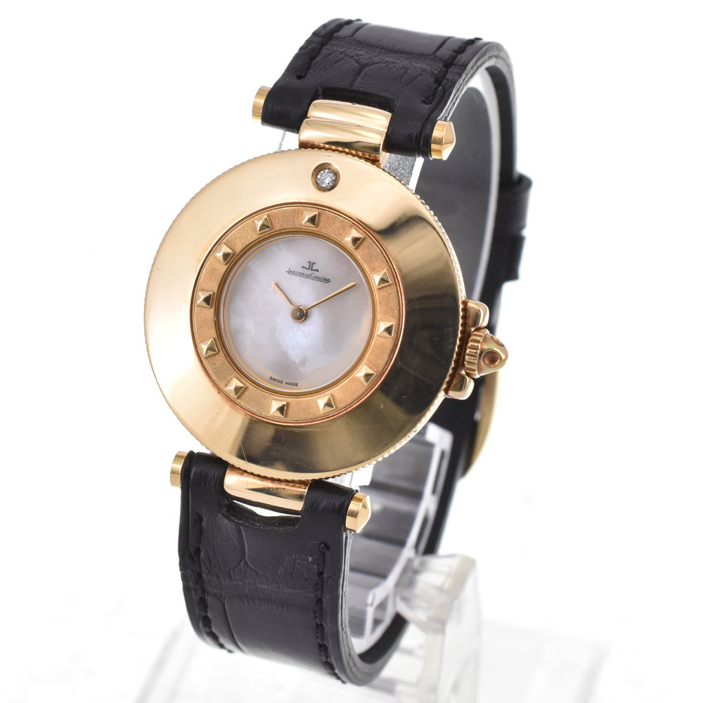 with paper JAEGER-LECOULTRE rendezvous 421.1.09 vintage 1P diamond White shell Dial Quartz Ladies
 Watch Y#146308