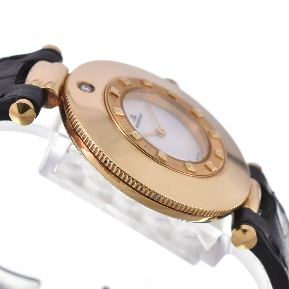 with paper JAEGER-LECOULTRE rendezvous 421.1.09 vintage 1P diamond White shell Dial Quartz Ladies
 Watch Y#146308