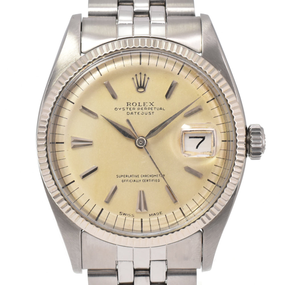 ROLEX DATEJUST 6605 vintage Cal.1065 Silver Dial Automatic Men's
 Watch Y#146309