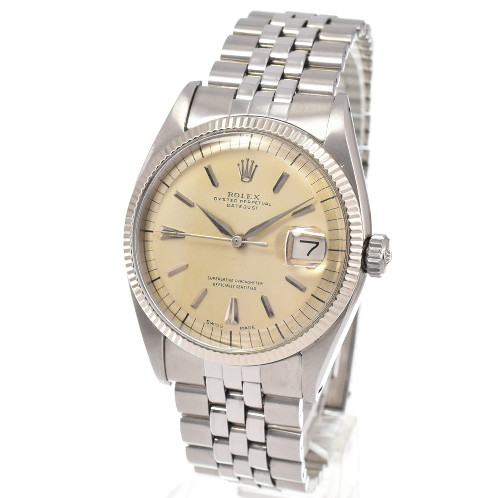 ROLEX DATEJUST 6605 vintage Cal.1065 Silver Dial Automatic Men's
 Watch Y#146309