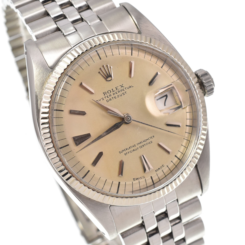 ROLEX DATEJUST 6605 vintage Cal.1065 Silver Dial Automatic Men's
 Watch Y#146309