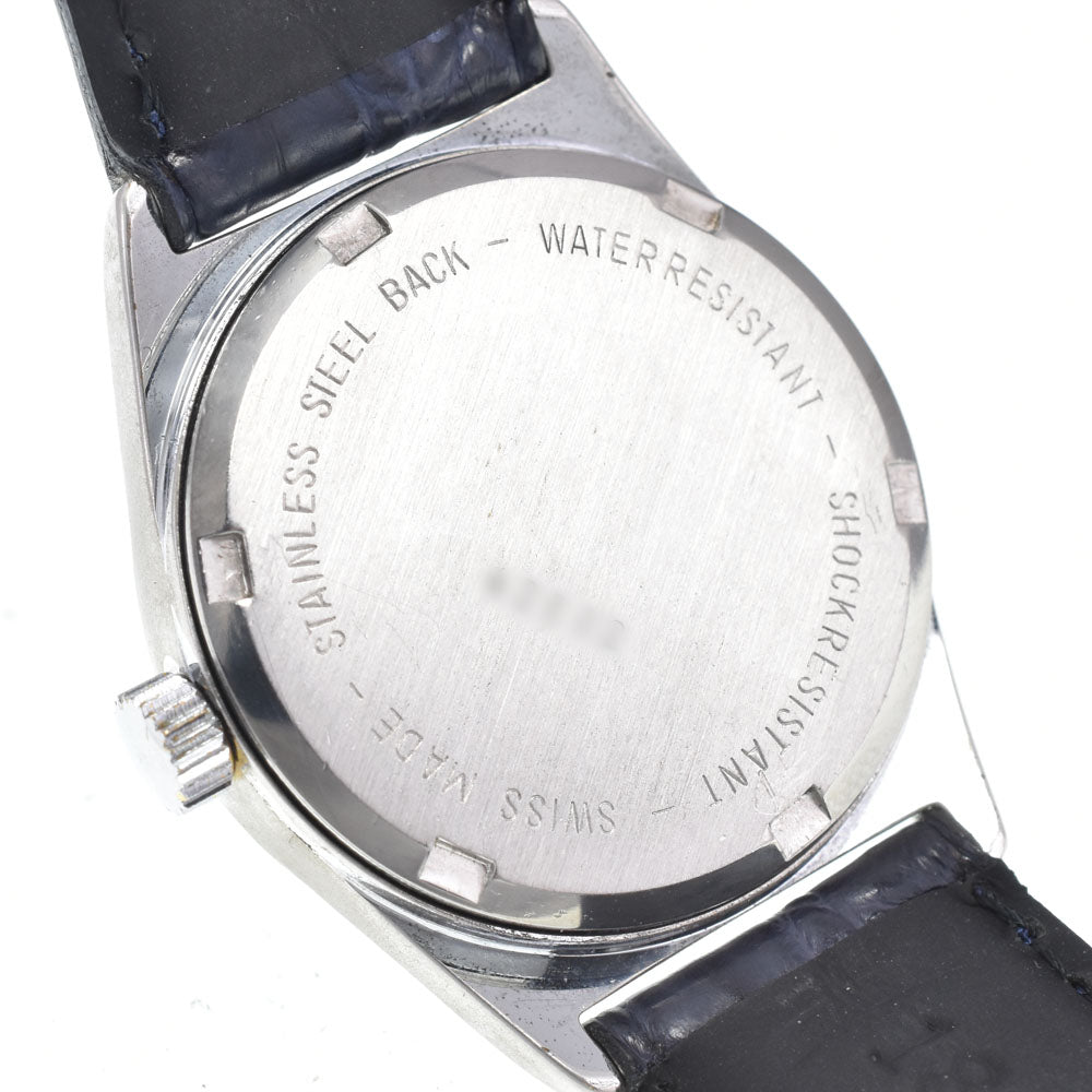BUCHERER vintage Stainless Steel blue Dial Hand Winding Unisex
 Watch Y#146320