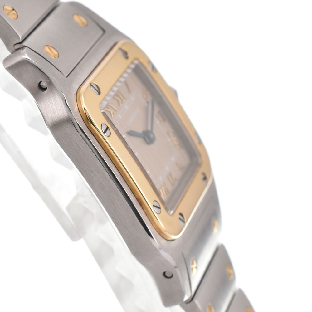 CARTIER Santos Garbe SM W20031C4 Stainless Steel/K18YG Champagne Dial Quartz Ladies
 Watch P#146330