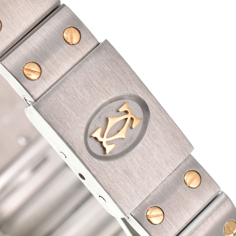 CARTIER Santos Garbe SM W20031C4 Stainless Steel/K18YG Champagne Dial Quartz Ladies
 Watch P#146330