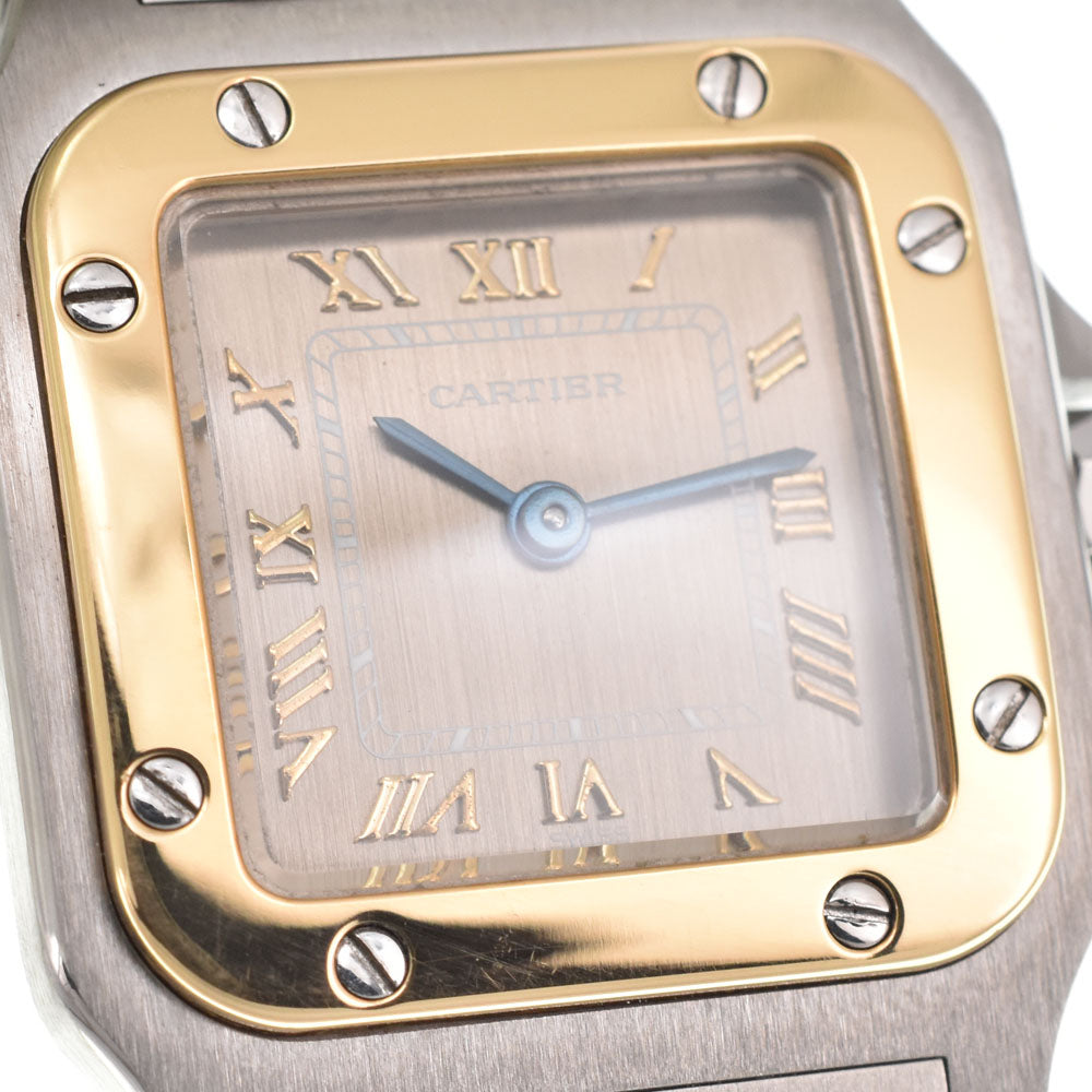 CARTIER Santos Garbe SM W20031C4 Stainless Steel/K18YG Champagne Dial Quartz Ladies
 Watch P#146330