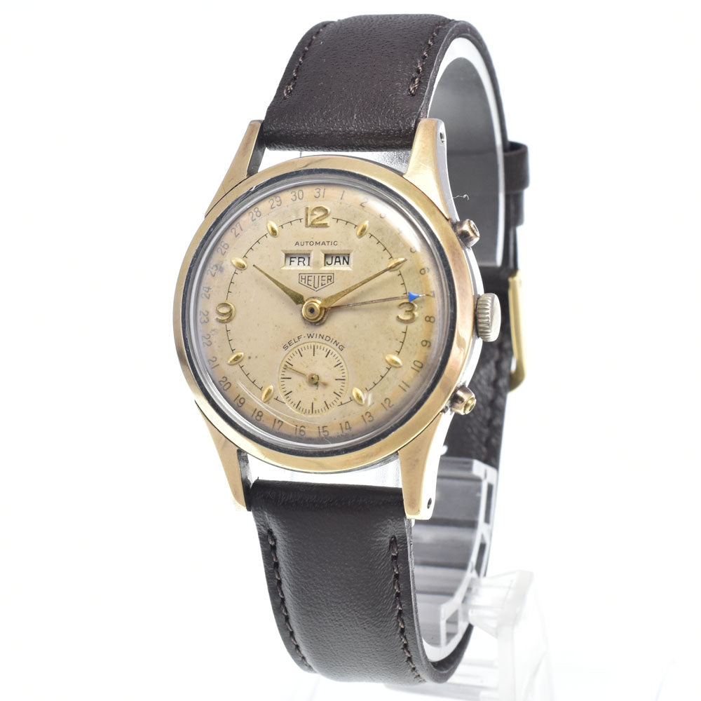 TAG HEUER vintage Triple calendar Ivory Dial Automatic Men's
 Watch Y#146333