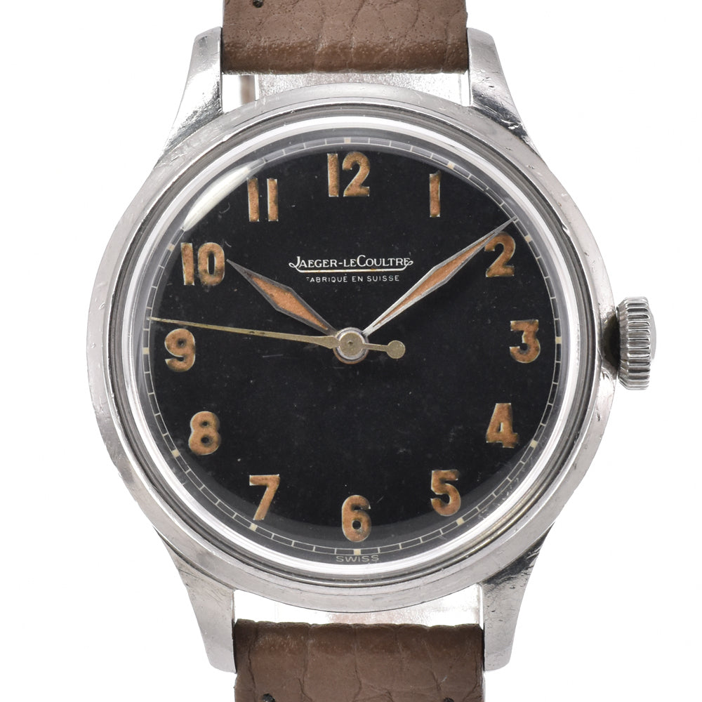 JAEGER-LECOULTRE Railway Minute Track vintage Cal.P468 black Dial Hand Winding Men's
 Watch Y#146343