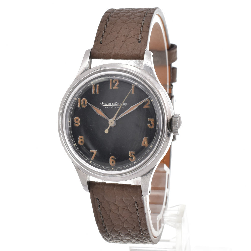 JAEGER-LECOULTRE Railway Minute Track vintage Cal.P468 black Dial Hand Winding Men's
 Watch Y#146343