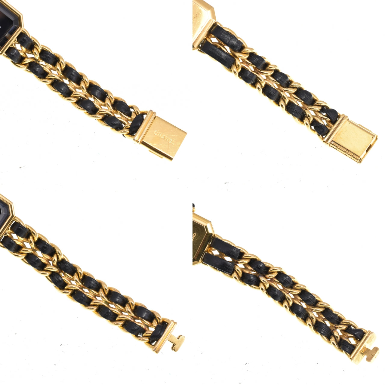 CHANEL Premiere H0001 Gold Plated / Leather black Dial Quartz Ladies
 Watch P#146349