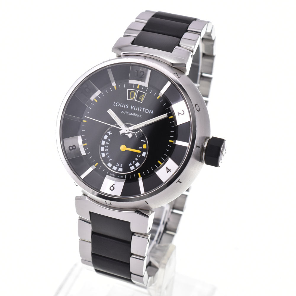 with paper LOUIS VUITTON Tambour Q109G black Dial Automatic Men's
 Watch P#146371