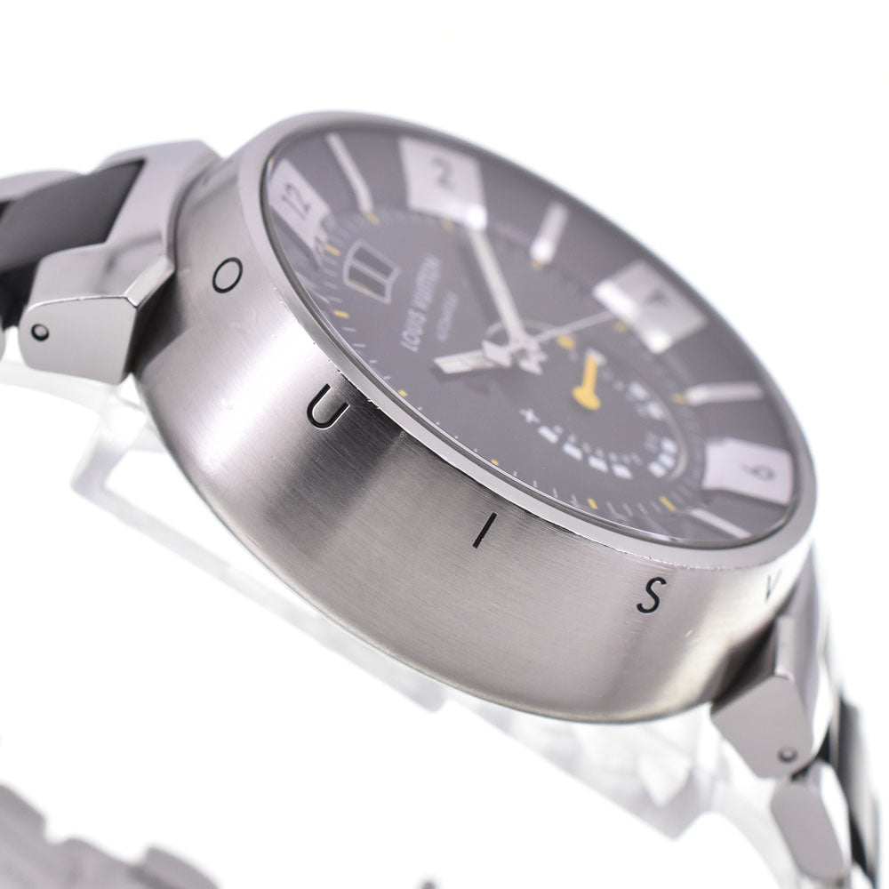 with paper LOUIS VUITTON Tambour Q109G black Dial Automatic Men's
 Watch P#146371