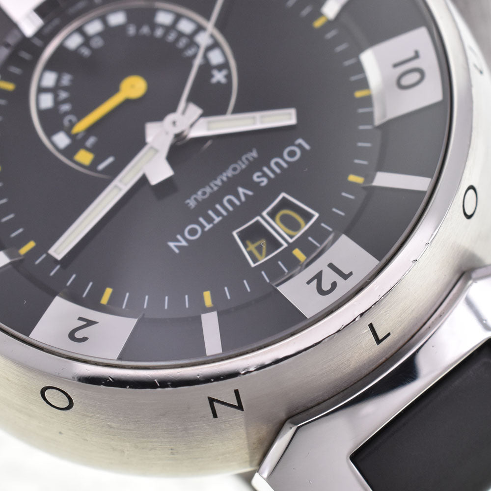 with paper LOUIS VUITTON Tambour Q109G black Dial Automatic Men's
 Watch P#146371