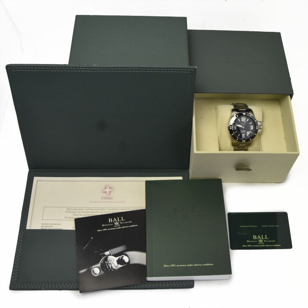 with paper BALLWATCH Engineer Hydrocarbon Ceramic XV DM2136A-SCJ-BK Date black Dial Automatic Men's
 Watch A#146372