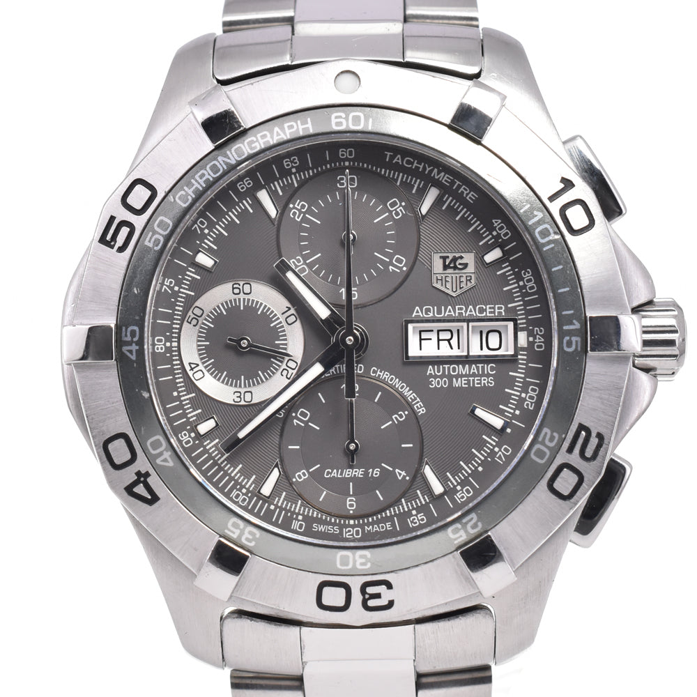 with paper TAG HEUER Aqua racer CAF5011.BA0815 Chronograph gray Dial Automatic Men's
 Watch D#146382
