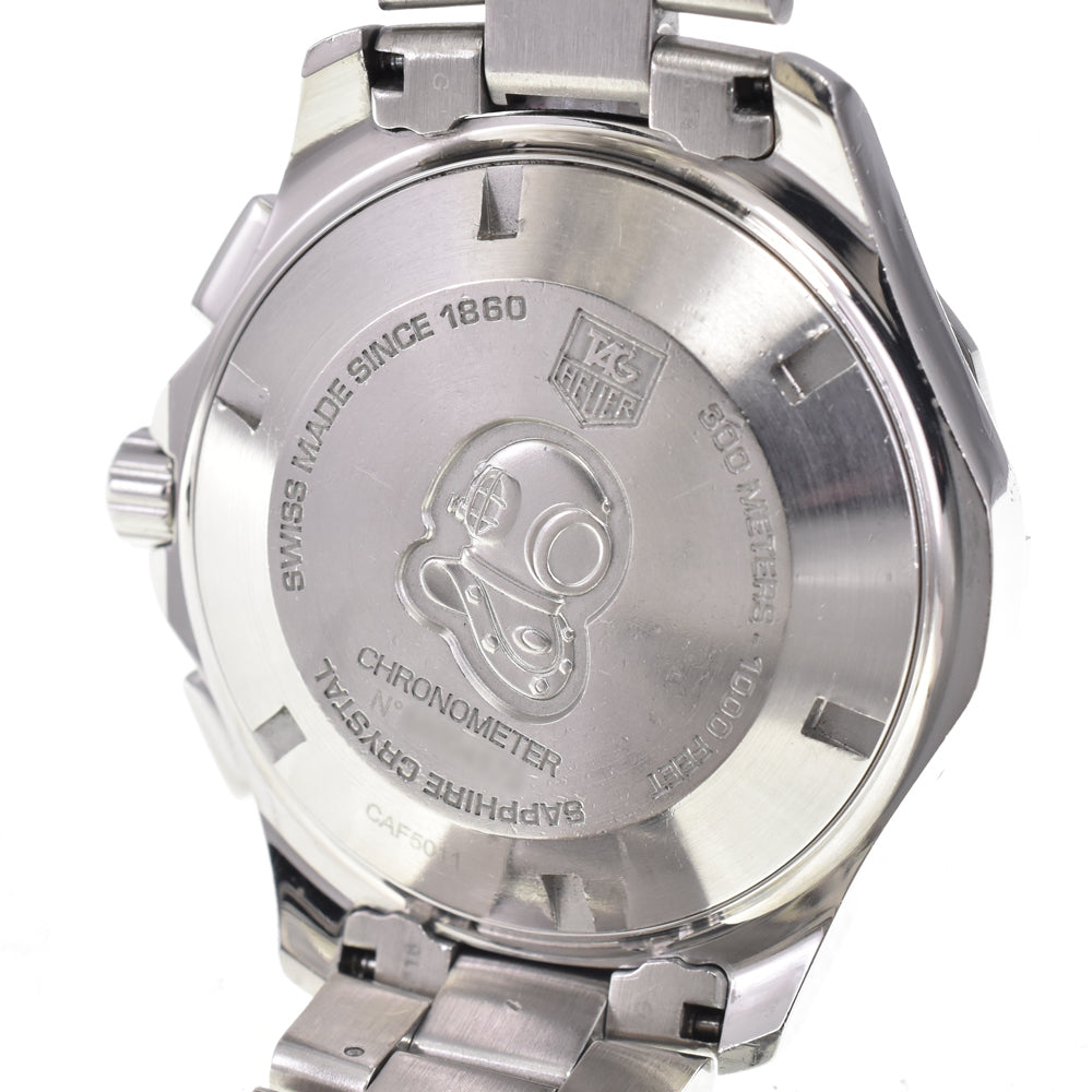 with paper TAG HEUER Aqua racer CAF5011.BA0815 Chronograph gray Dial Automatic Men's
 Watch D#146382