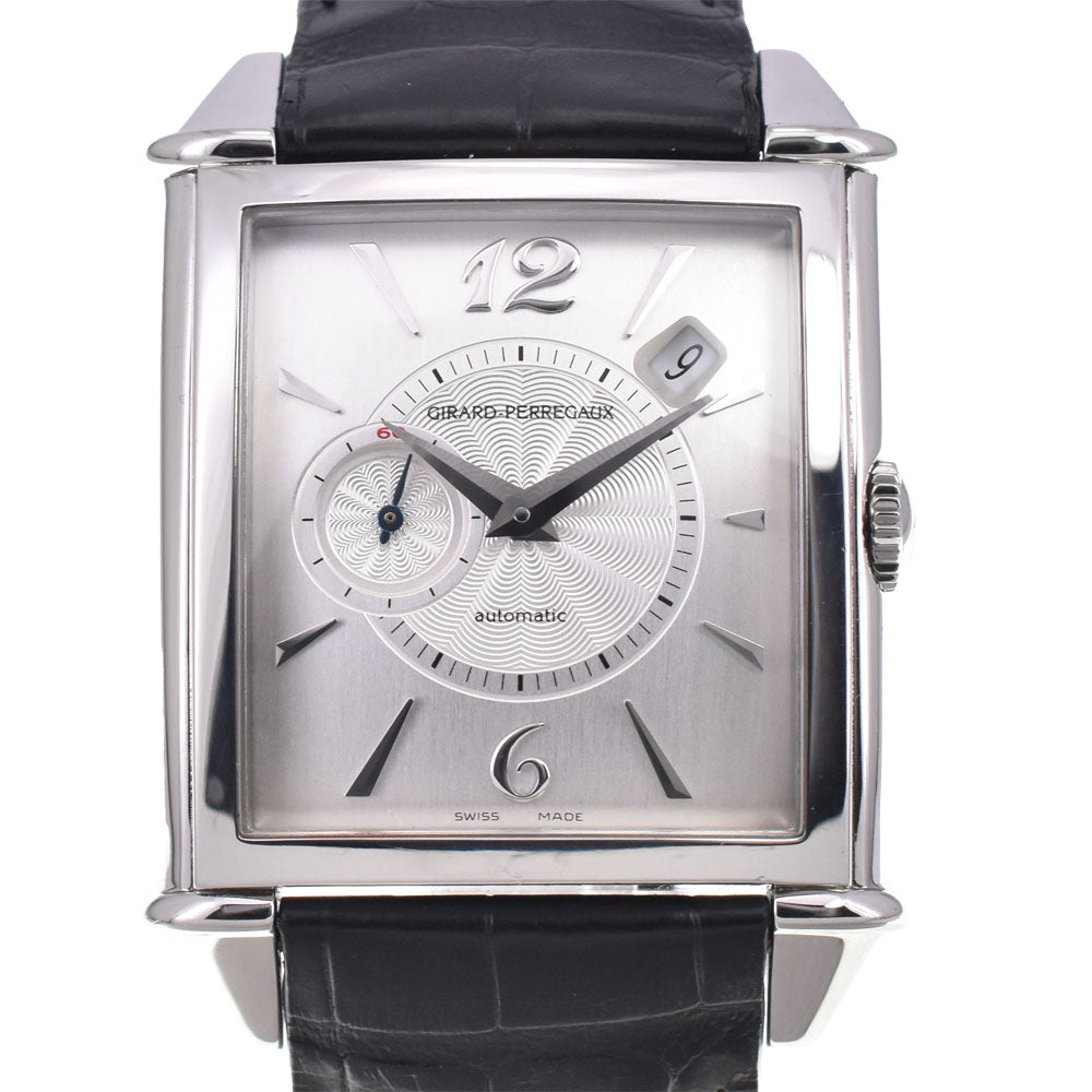 with paper GIRARD-PERREGAUX Vintage 1945 25835 Silver Dial Automatic Men's
 Watch C#146384