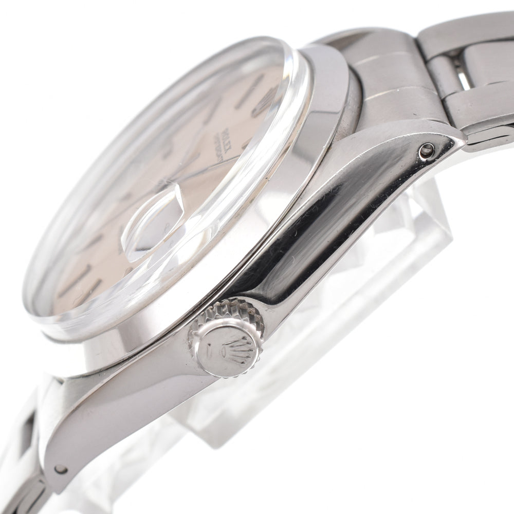 ROLEX Oyster Date Precision 6694 vintage Cal.1225 Silver mosaic Dial Hand Winding Men's
 Watch Y#146395