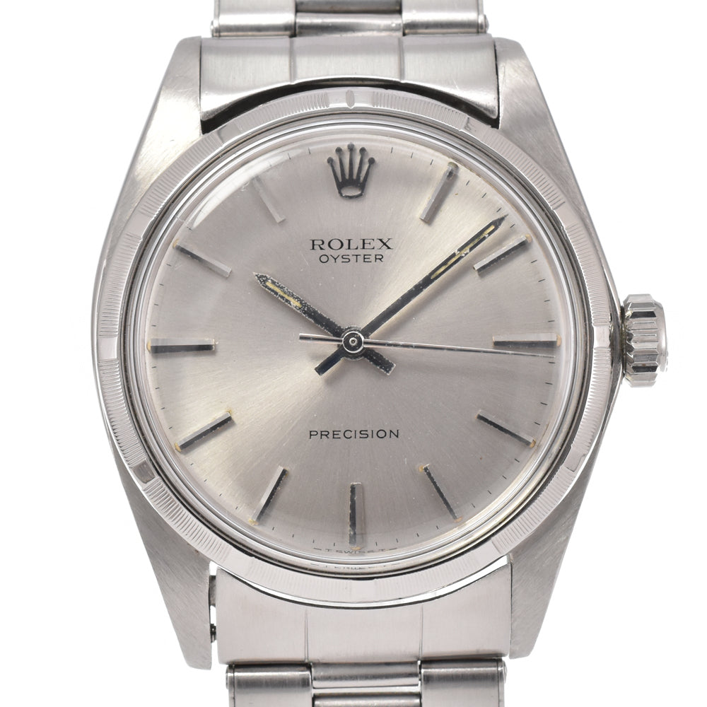 ROLEX Oyster Precision 6427 vintage Cal.1225 Silver Dial Hand Winding Men's
 Watch Y#146396