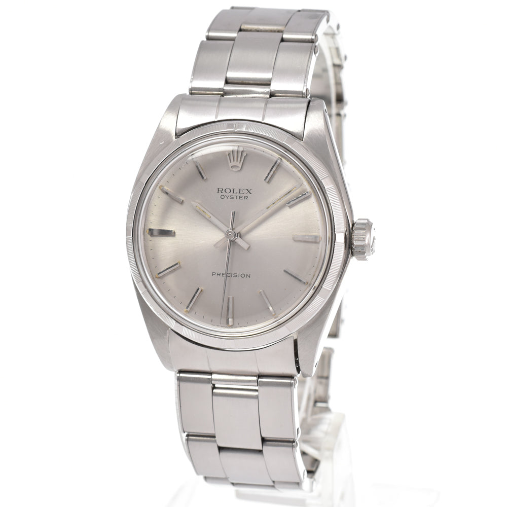 ROLEX Oyster Precision 6427 vintage Cal.1225 Silver Dial Hand Winding Men's
 Watch Y#146396