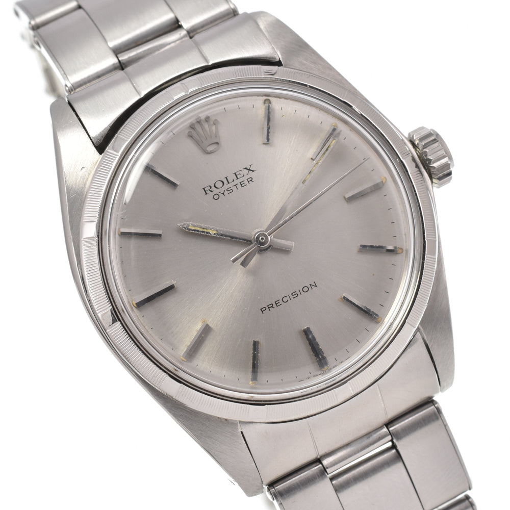 ROLEX Oyster Precision 6427 vintage Cal.1225 Silver Dial Hand Winding Men's
 Watch Y#146396