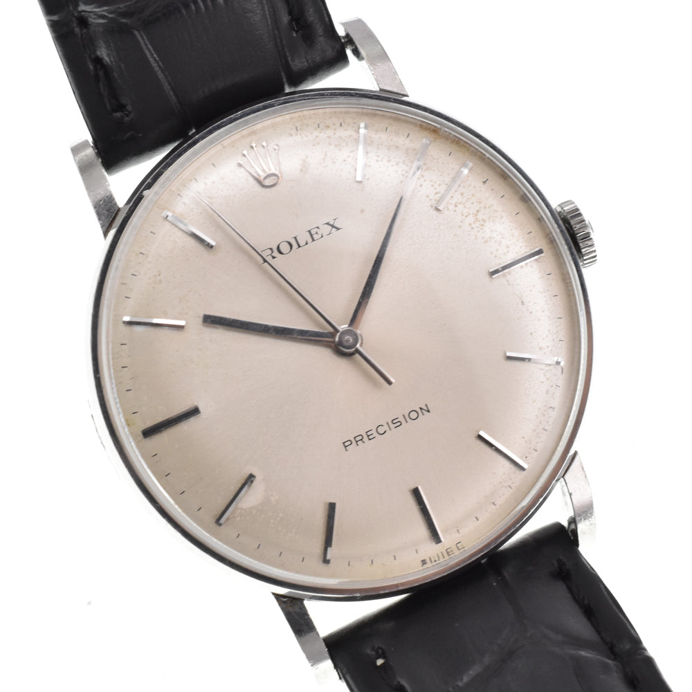 ROLEX Precision 3411 vintage Cal.1225 Silver Dial Hand Winding Men's
 Watch Y#146397