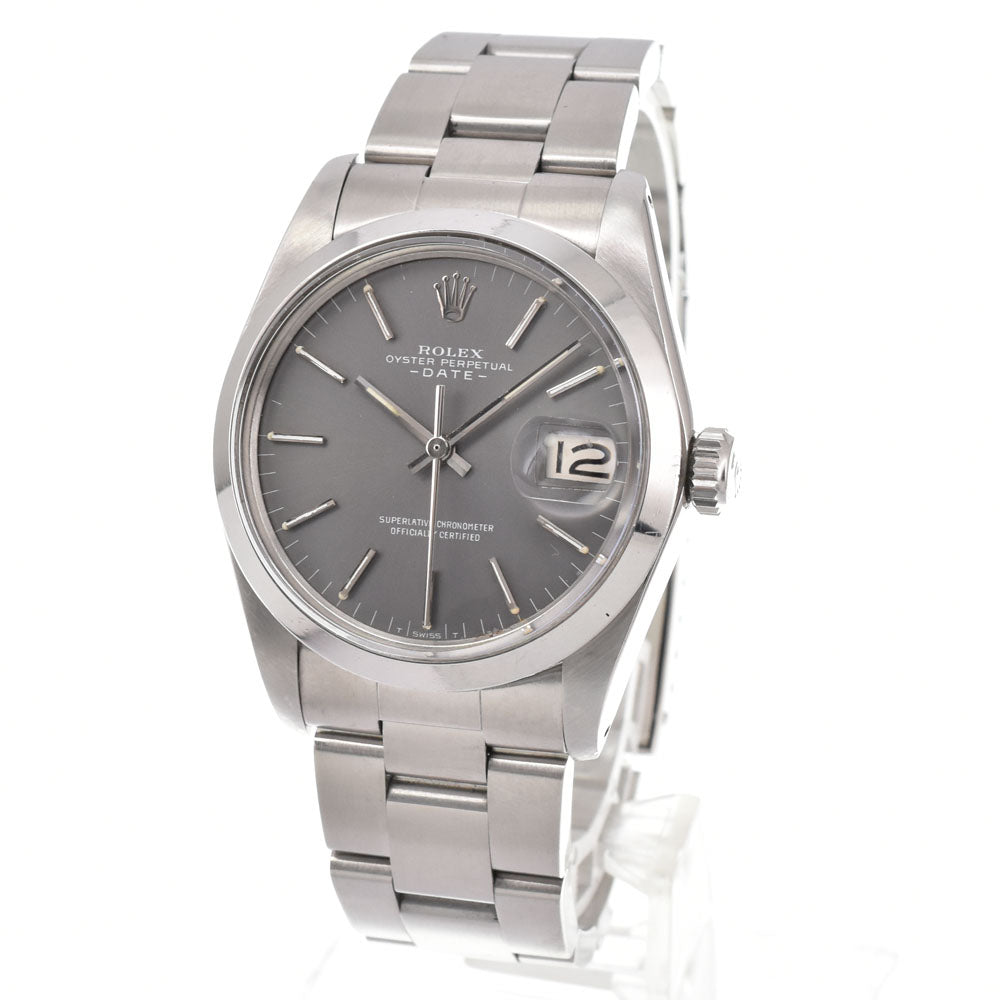 ROLEX Oyster perpetual date 1500 vintage Cal.1570 gray Dial Automatic Men's
 Watch Y#146400