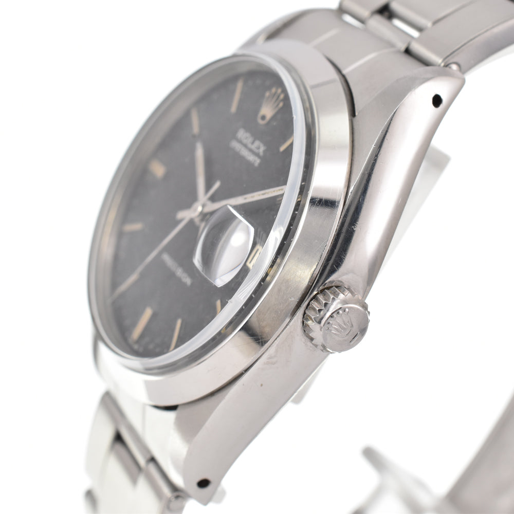 ROLEX Oyster Date Precision 6694 vintage Cal.1225 black Dial Hand Winding Men's
 Watch Y#146401