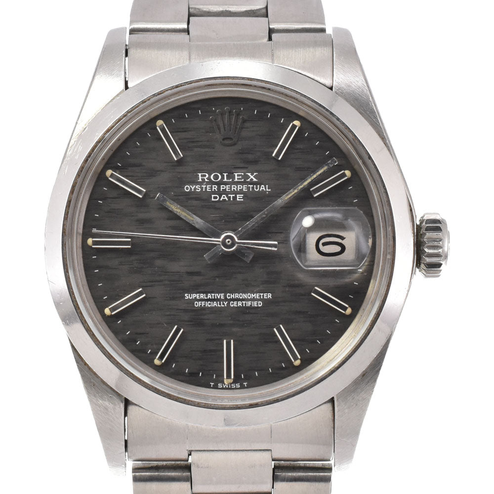 ROLEX Oyster perpetual date 1500 vintage Cal.1570 Gray Mosaic Dial Automatic Men's
 Watch Y#146406