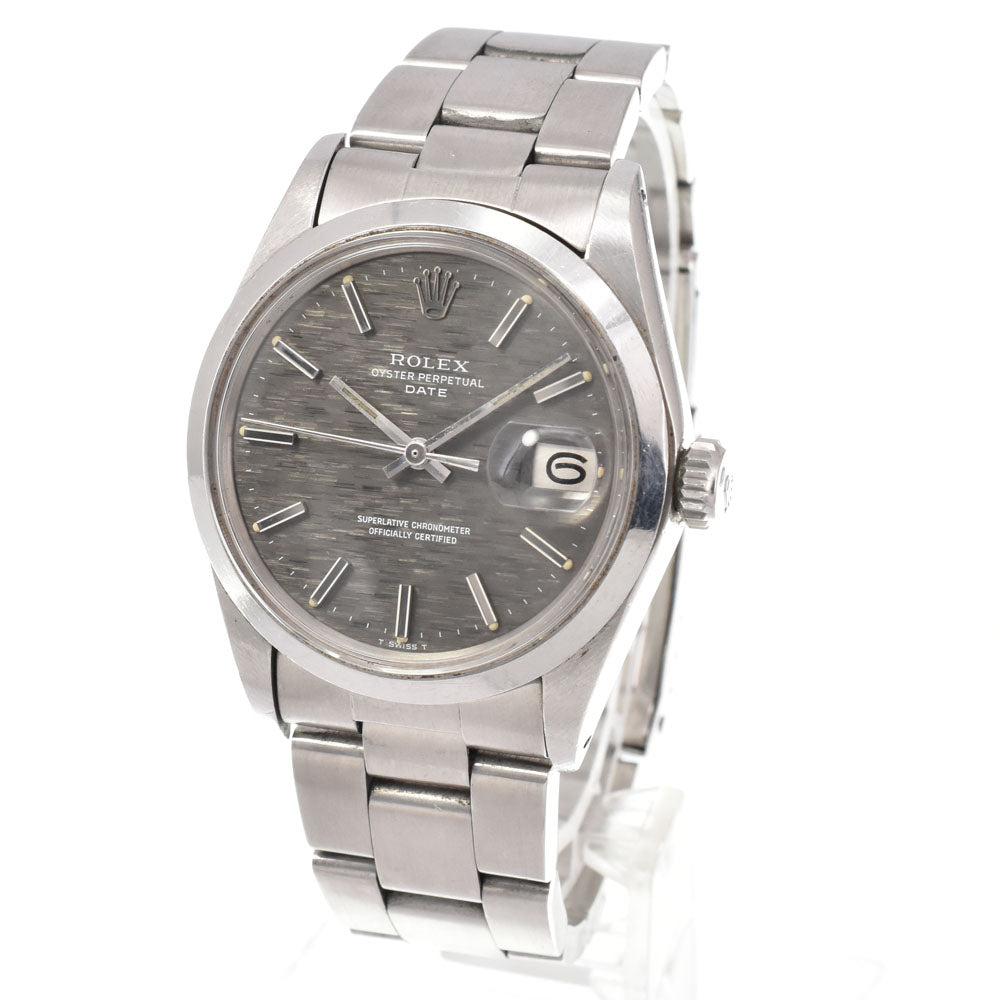 ROLEX Oyster perpetual date 1500 vintage Cal.1570 Gray Mosaic Dial Automatic Men's
 Watch Y#146406