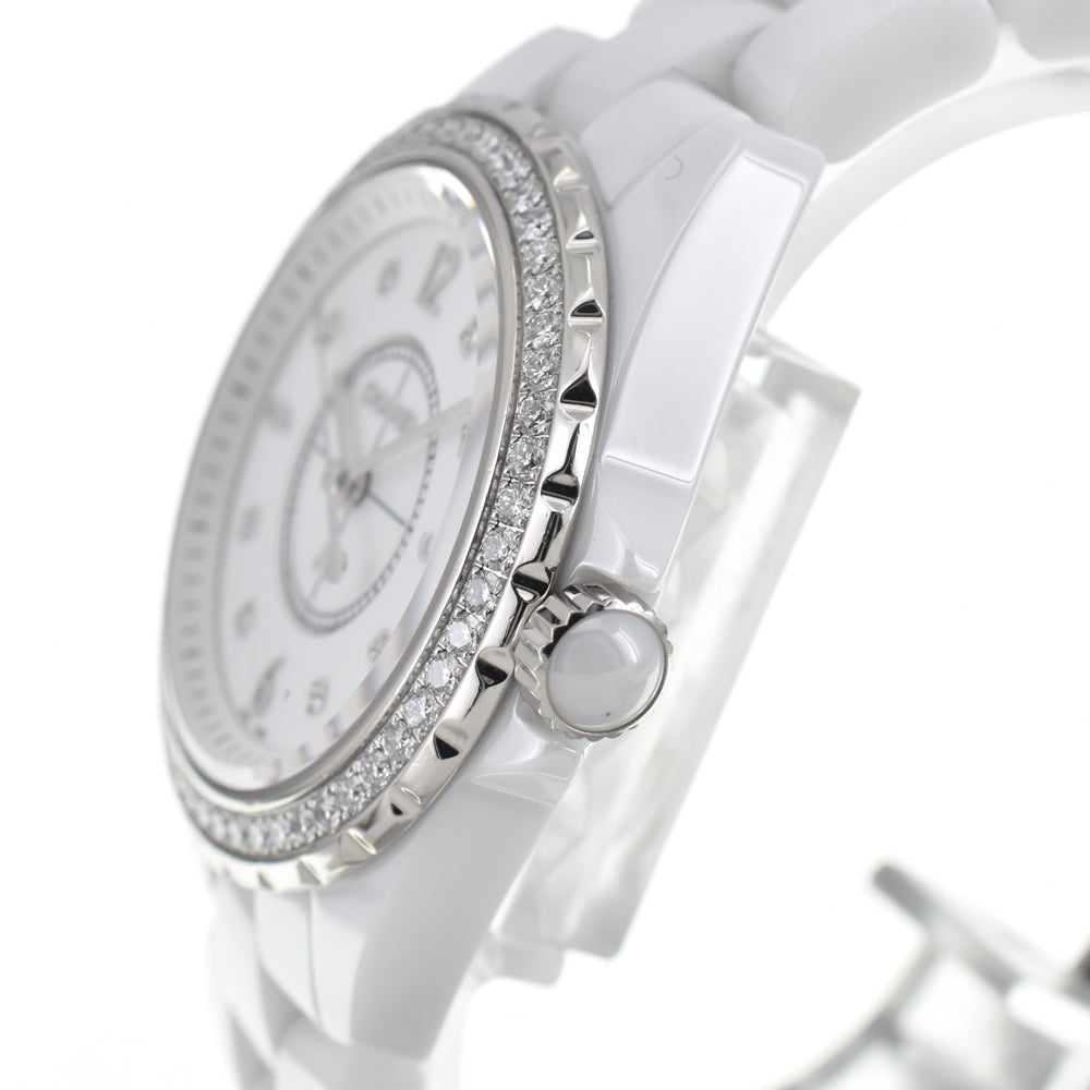 with paper CHANEL J12 H3110 diamond white Dial Quartz Ladies
 Watch Q#146408
