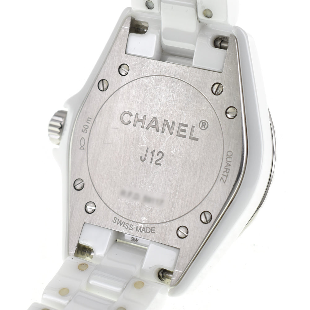 with paper CHANEL J12 H3110 diamond white Dial Quartz Ladies
 Watch Q#146408