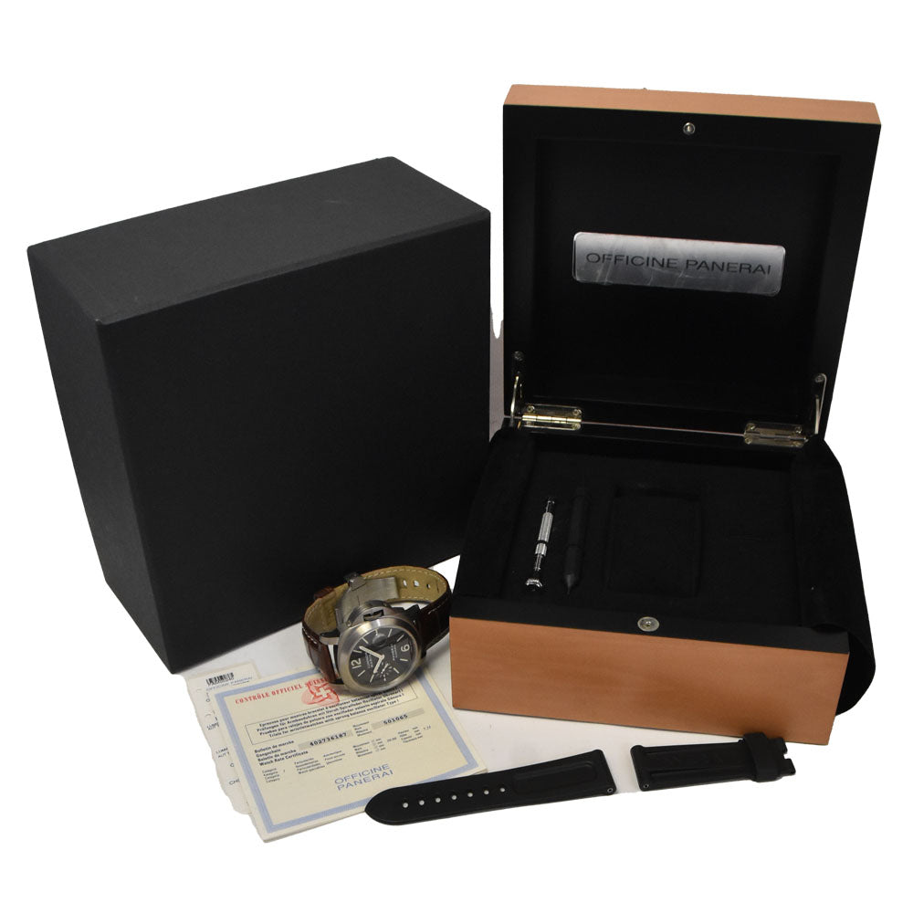 PANERAI Luminor Marina PAM00240 Small second Tobacco brown Dial Automatic Men's
 Watch Q#146418