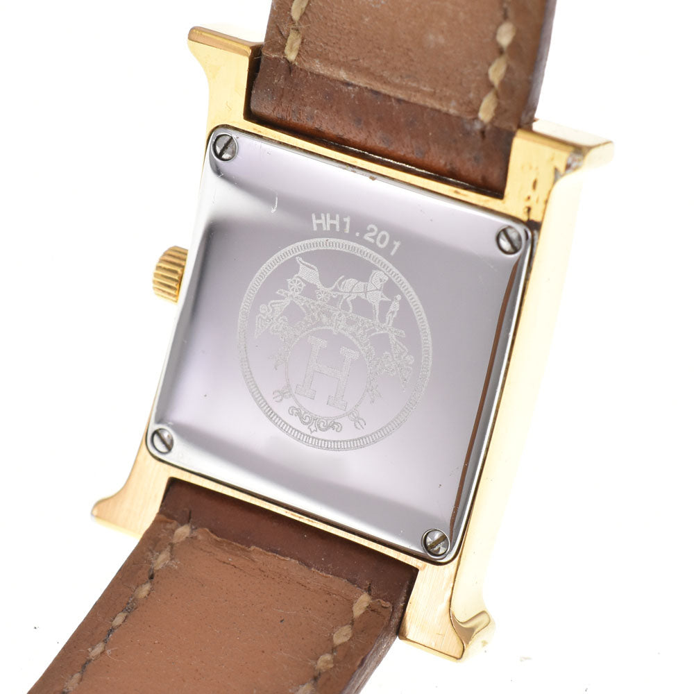 HERMES H watch HH1.201 gold Dial Quartz Ladies
 Watch Q#146424