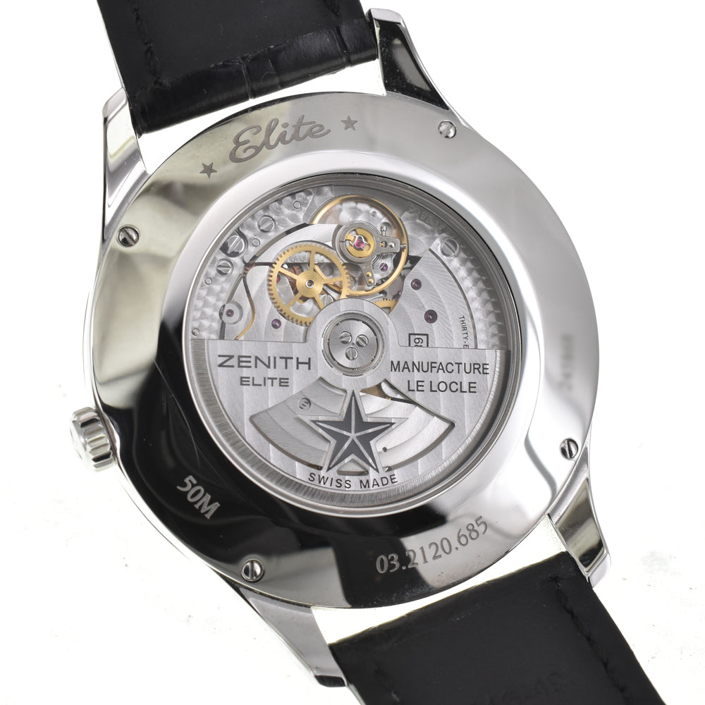 with paper ZENITH captain 03.2120.685/22.C493 black Dial Automatic Men's
 Watch Q#146434