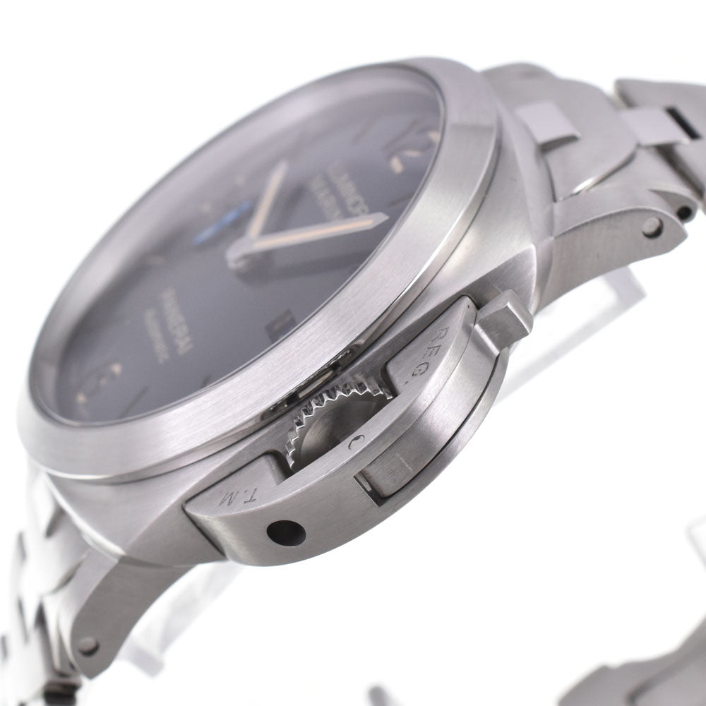 with paper PANERAI Luminor Marina PAM01058 blue Dial Automatic Men's
 Watch R#146439
