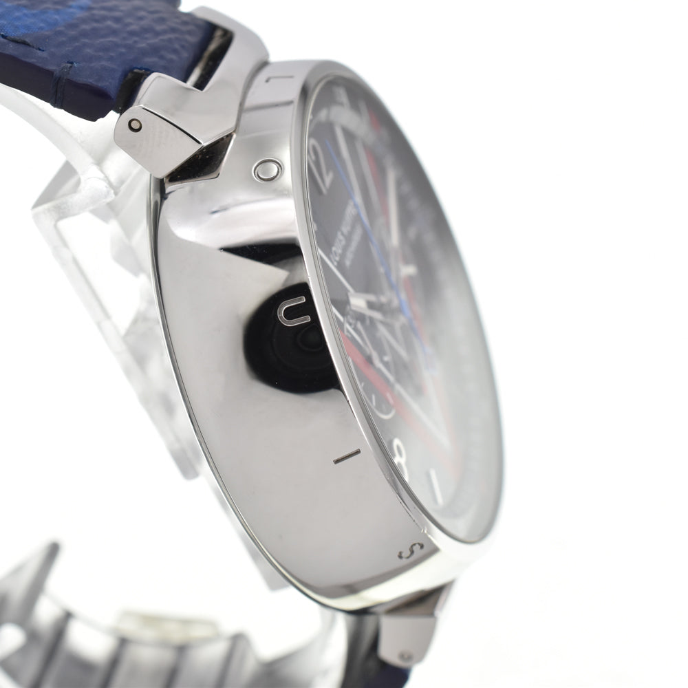 LOUIS VUITTON Tambour Damier Cobalt V QA163 blue Dial Automatic Men's
 Watch Q#146441