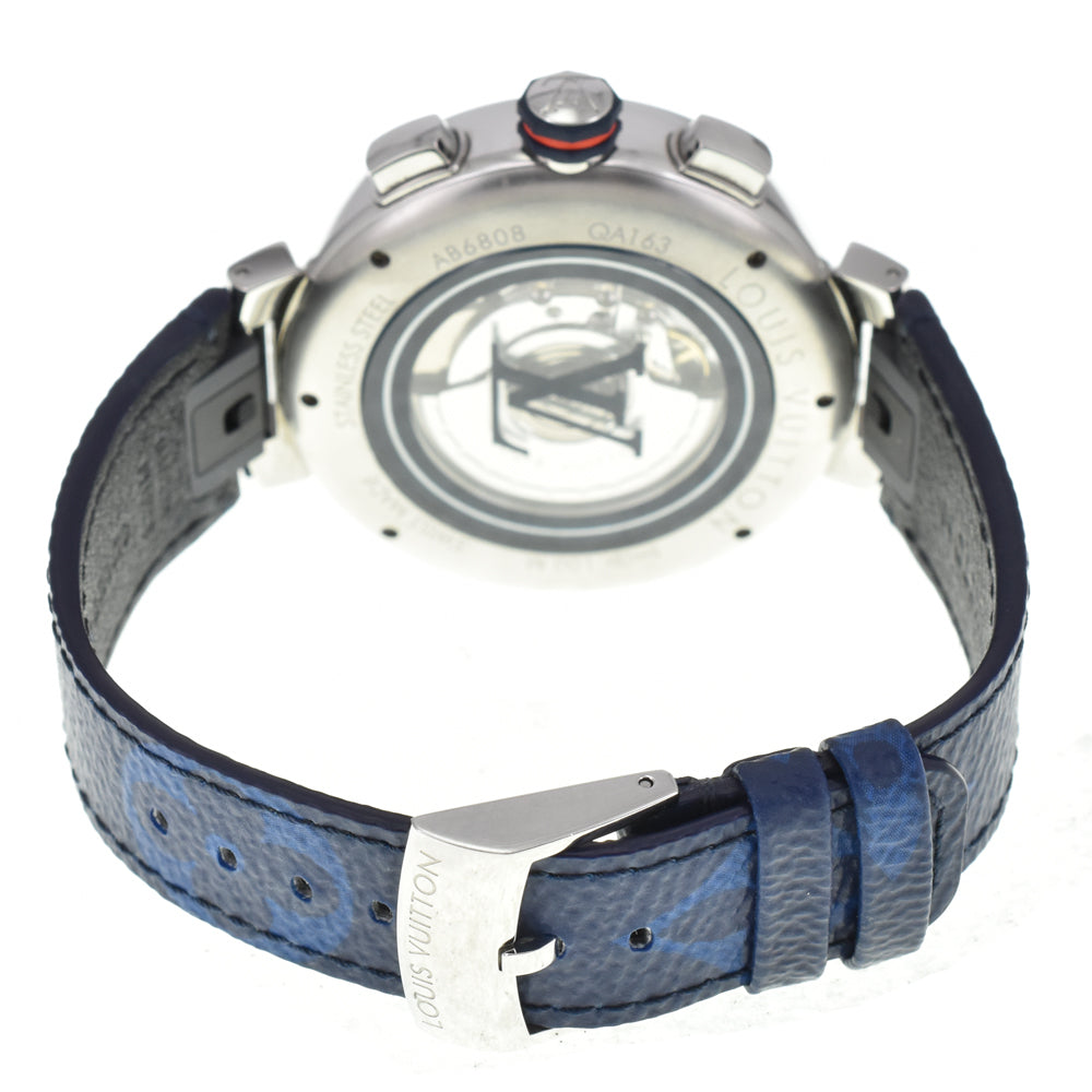 LOUIS VUITTON Tambour Damier Cobalt V QA163 blue Dial Automatic Men's
 Watch Q#146441