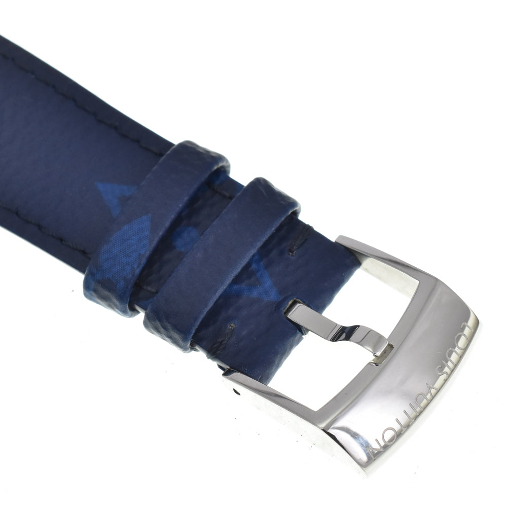 LOUIS VUITTON Tambour Damier Cobalt V QA163 blue Dial Automatic Men's
 Watch Q#146441