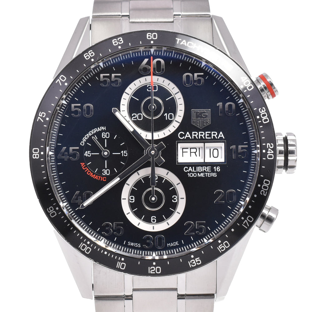 with paper TAG HEUER Carrera CV2A10.BA0796 Chronograph black Dial Automatic Men's
 Watch D#146443