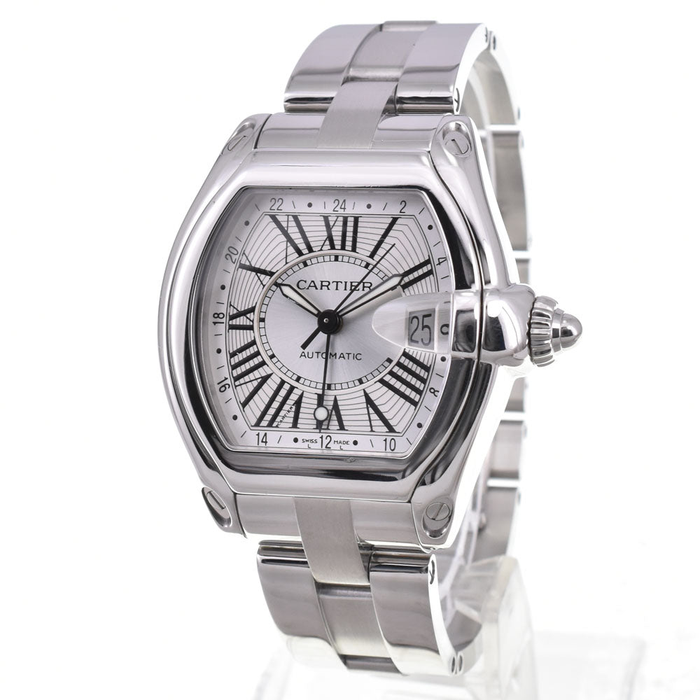 CARTIER Roadster XL W62032X6 Date Silver Dial Automatic Men's
 Watch R#146446