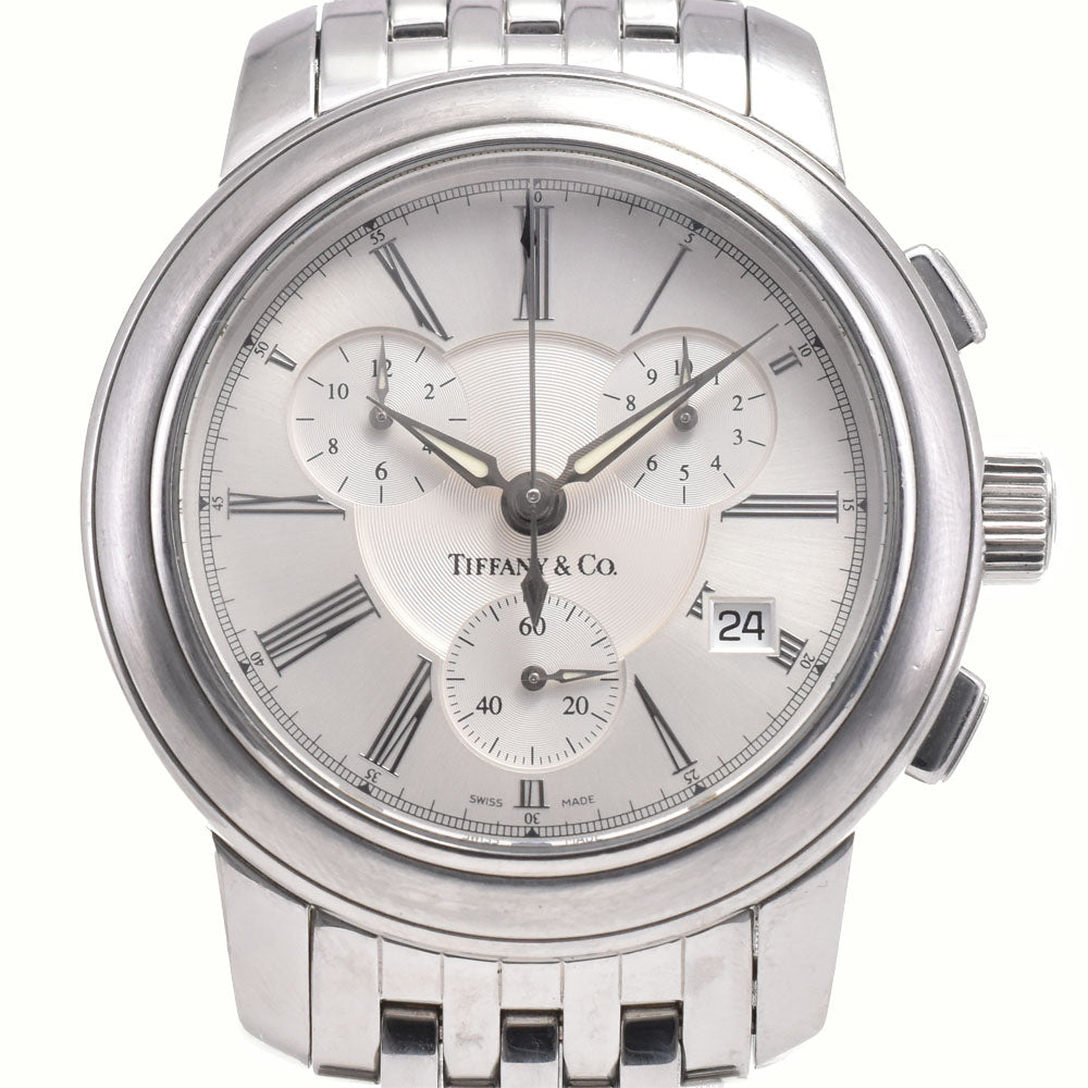 TIFFANY&Co. Mark round Chronograph Silver Dial Quartz Men's
 Watch D#146449